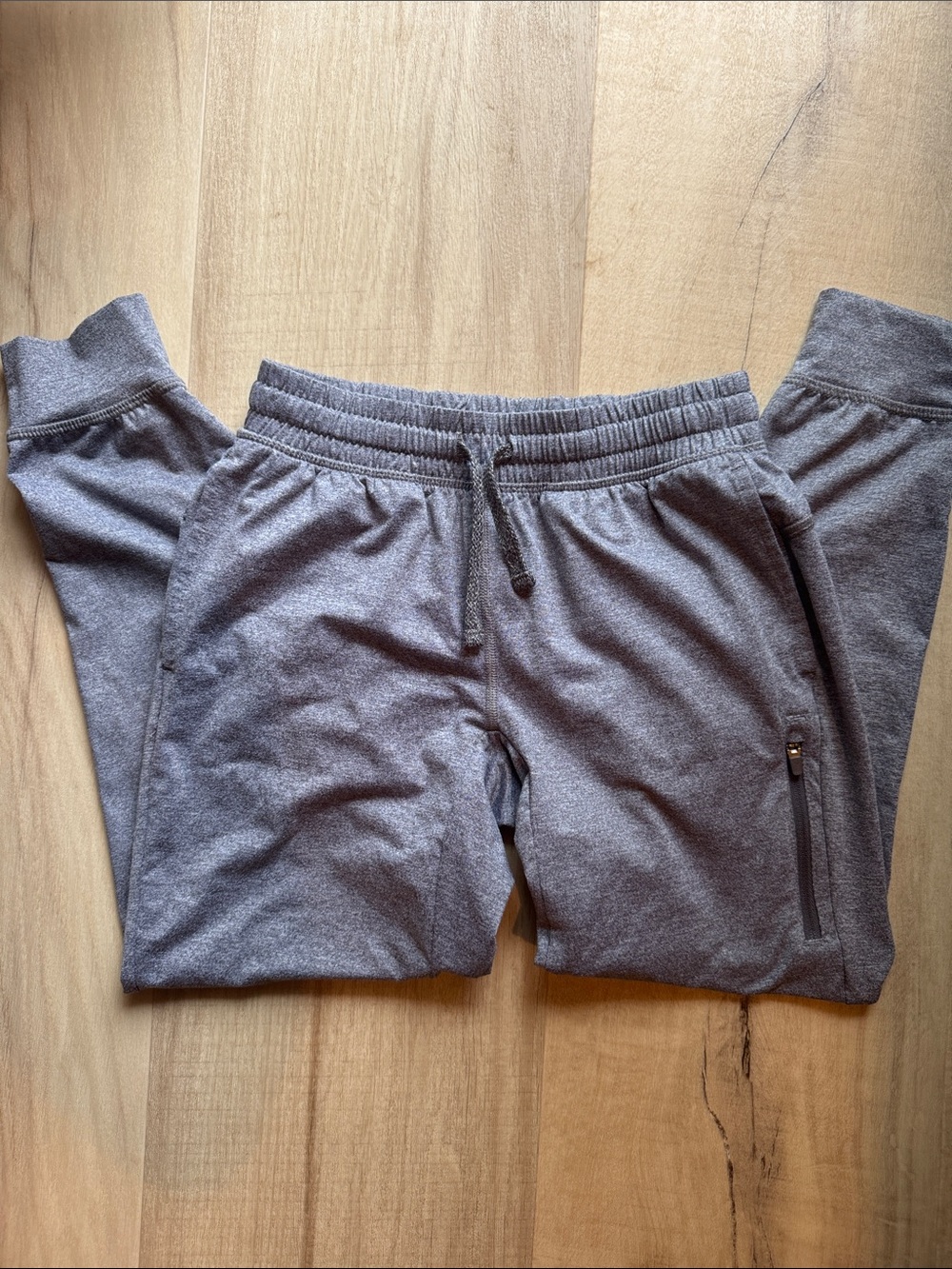 all in motion Heather Gray Kids Jogger Sweatpants with Zipper Pocket